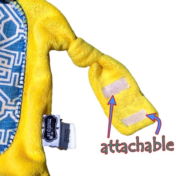 Mud Pie Lion Lovey Security Blanket Paci Holder Primary Colors Cuddler Soother - Picture 3 of 7